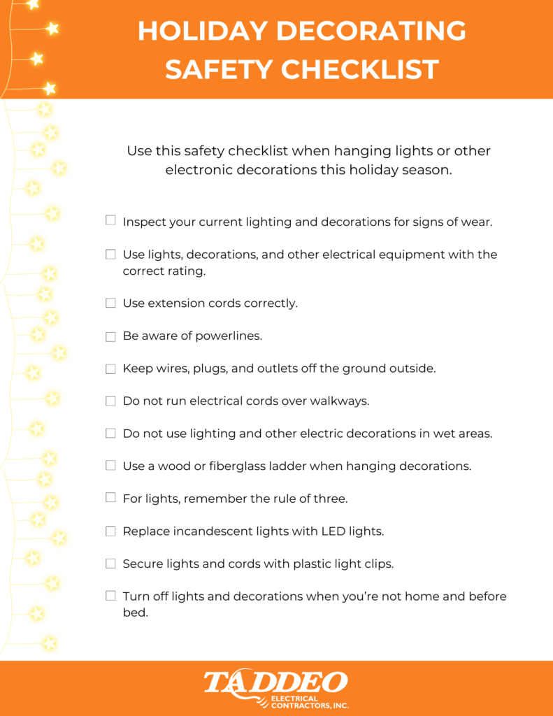 Holiday Decorating Safety Checklist